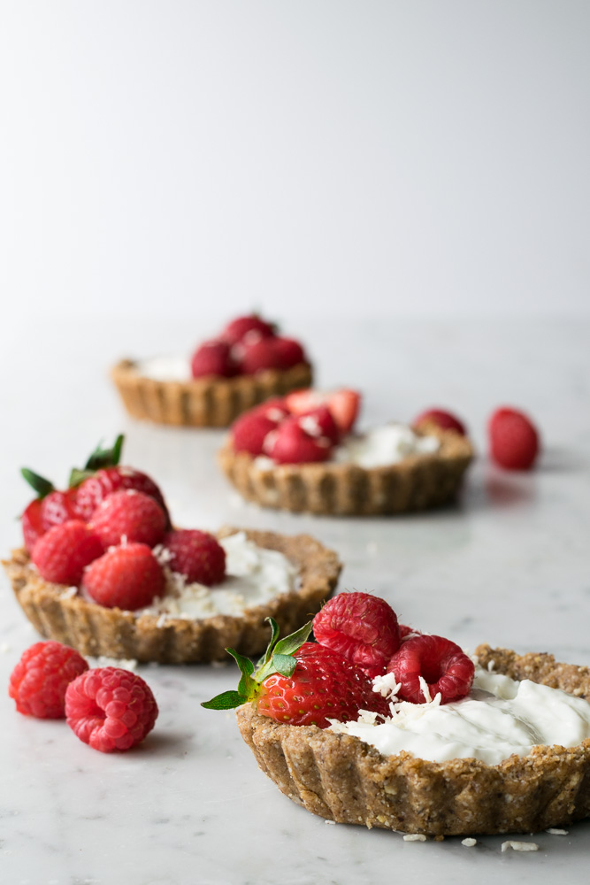 Tartelettes aux amandes sans cuisson