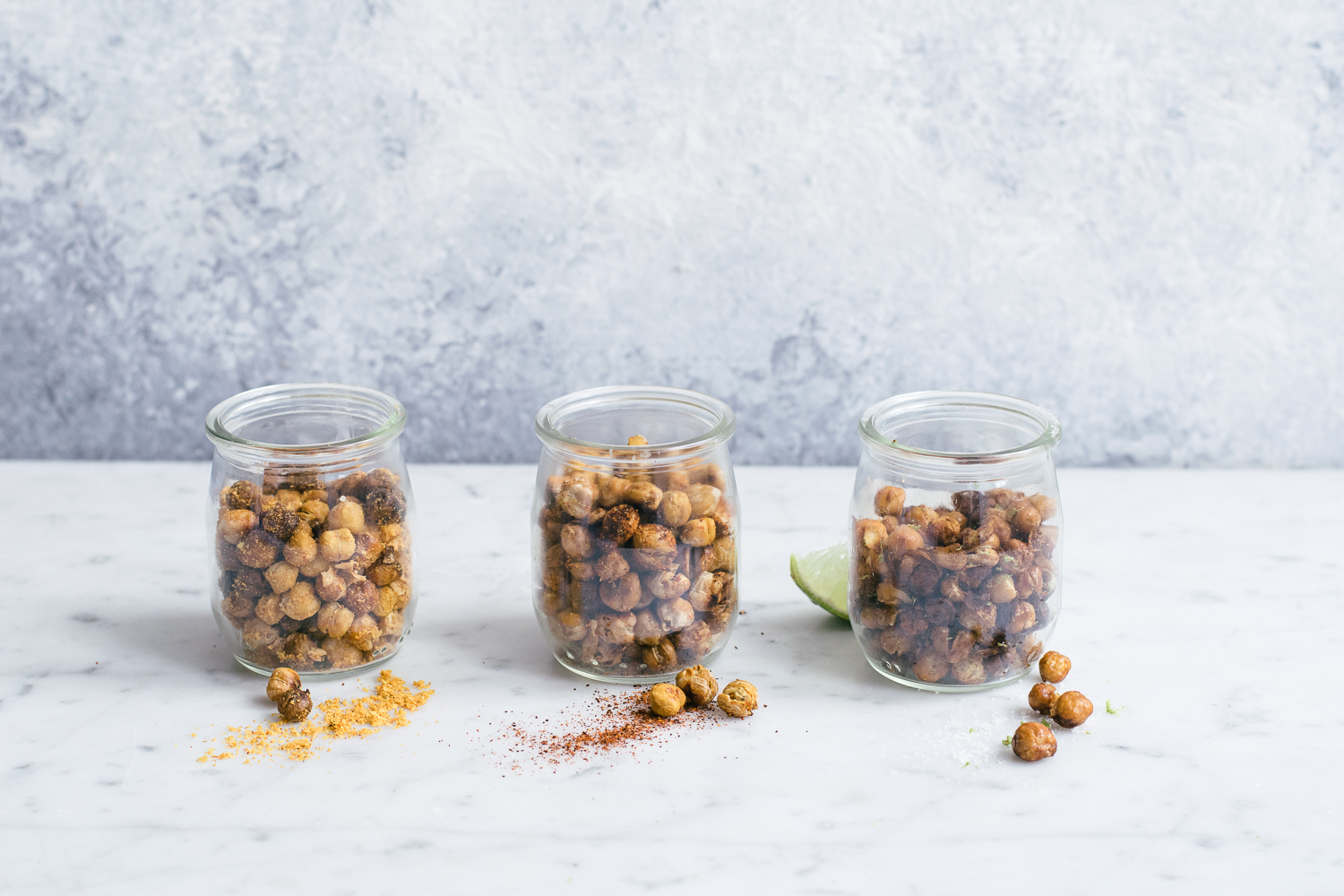 Pois chiches grillés croustillants