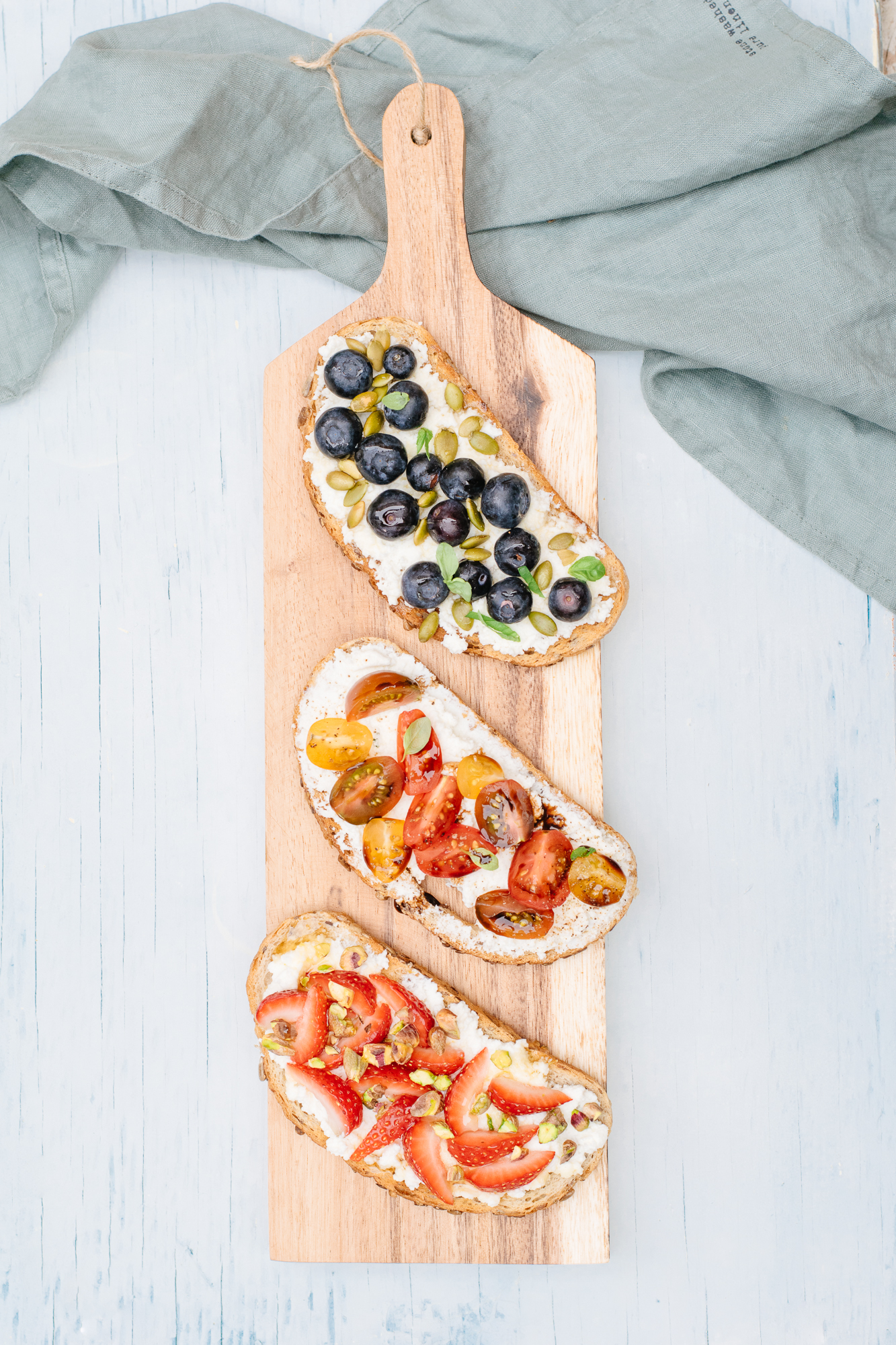 Rôtie à la ricotta