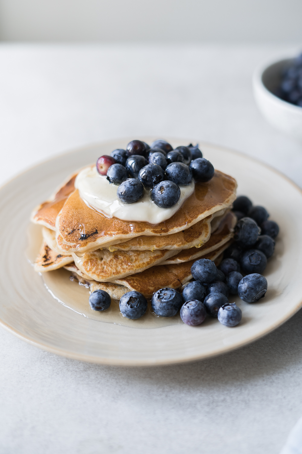 Crêpes (pancakes) aux bleuets