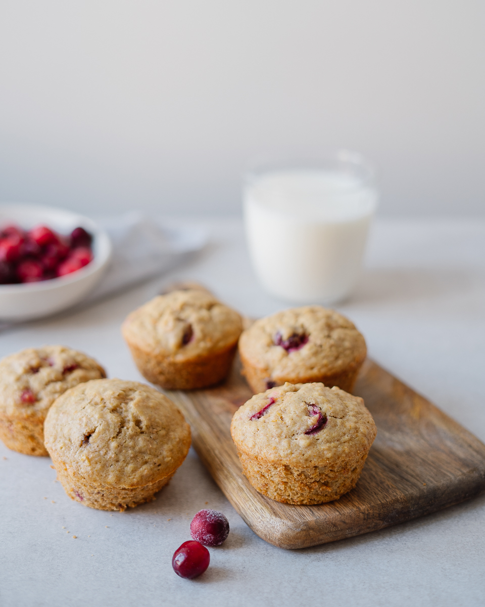 Muffins à l’orange et aux canneberges