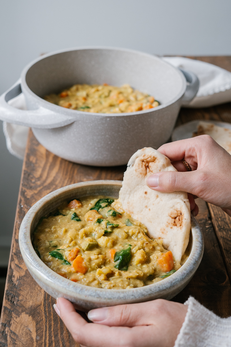 Dhal aux légumes