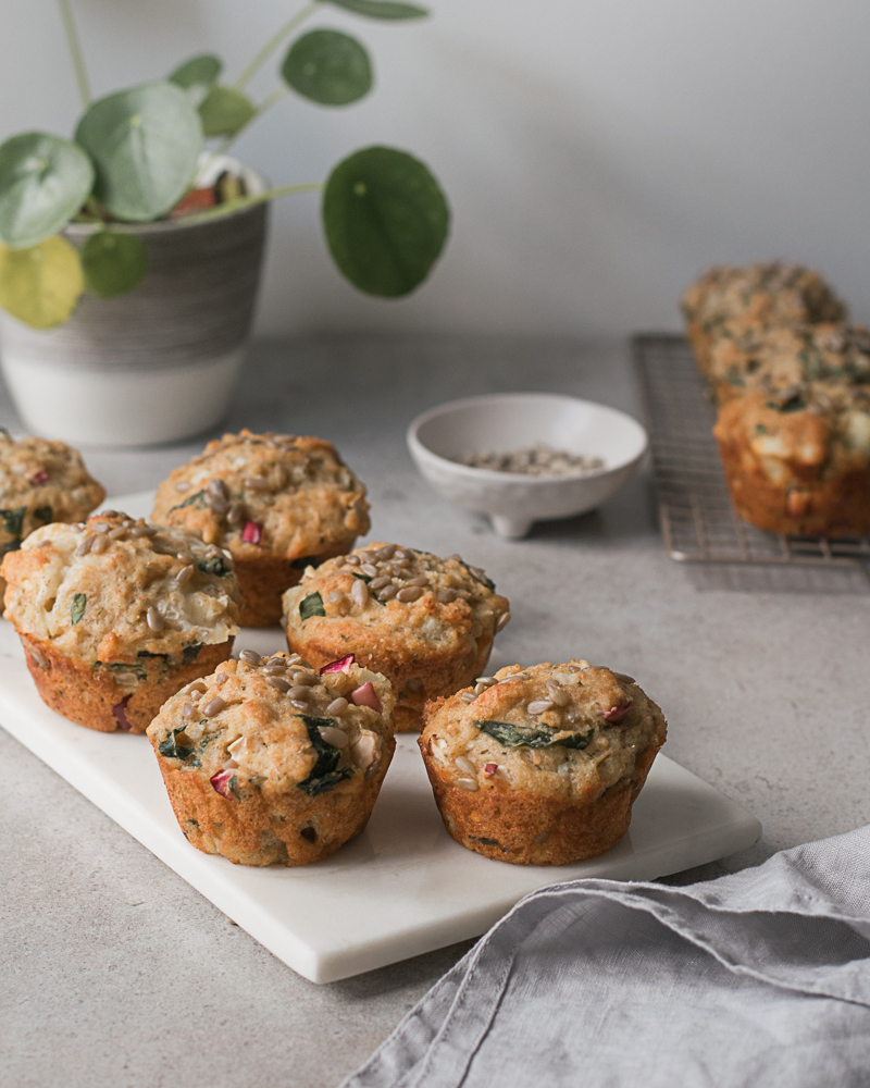 Muffins aux épinards et au fromage