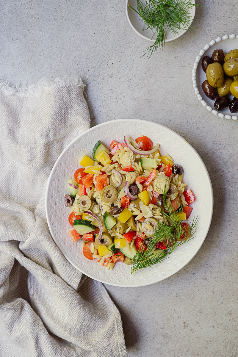 Salade d’orzo méditerranéenne