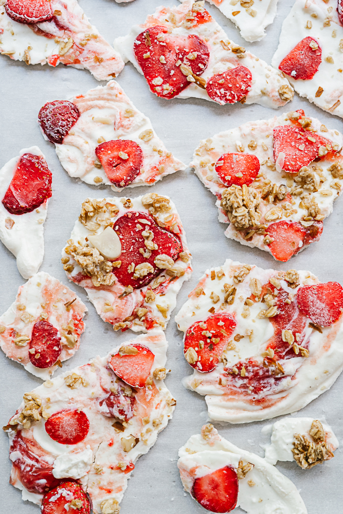 Écorces de yogourt glacé gâteau au fromage